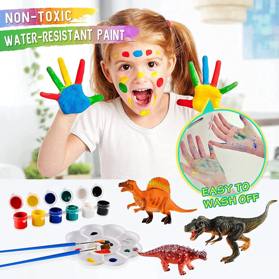 Paintasaur™ DIY Paintable Dinosaur Model Toy -- لعبة مجسمة على شكل ديناصور قابلة للطلاء بنفسك