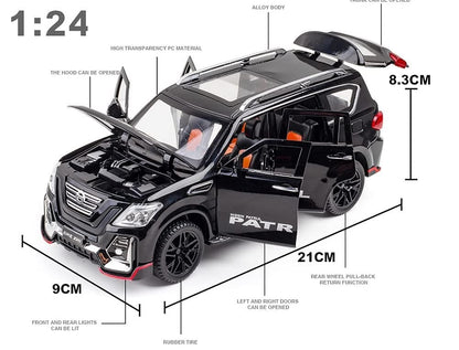 1:24 Nissan Patrol Metal Die-Cast Model – سيارة نيسان باترول مصغّرة معدنية بمقياس 1:24