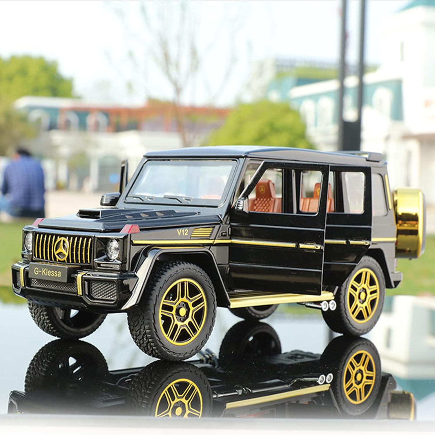 مجسم مرسيدس بنز G63 AMG جي واجن الفاخر مع الإضاءة والمؤثرات الصوتية