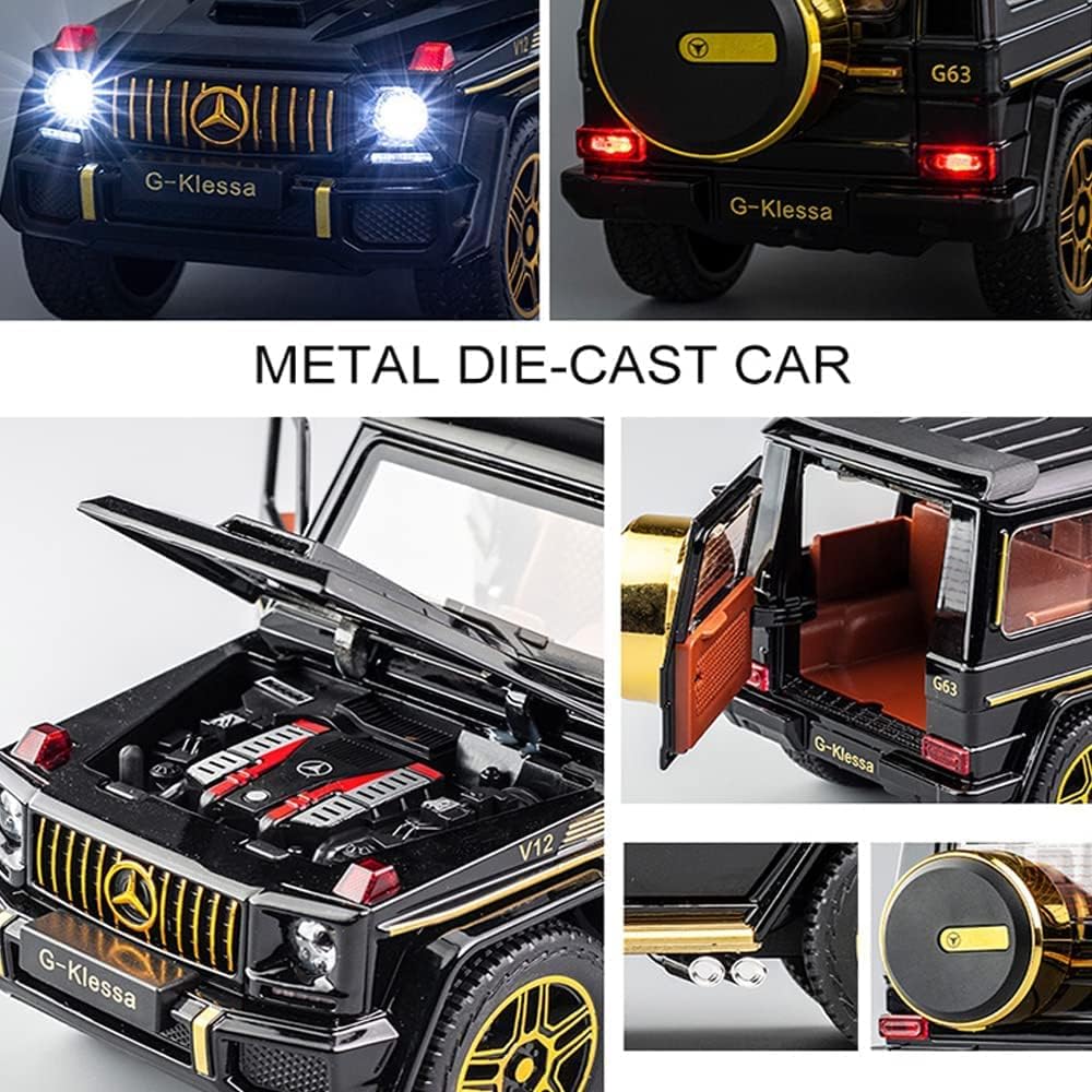 مجسم مرسيدس بنز G63 AMG جي واجن الفاخر مع الإضاءة والمؤثرات الصوتية